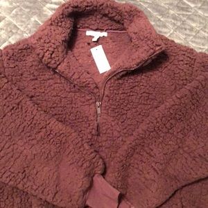 Express Sherpa 1/4 zip. XS